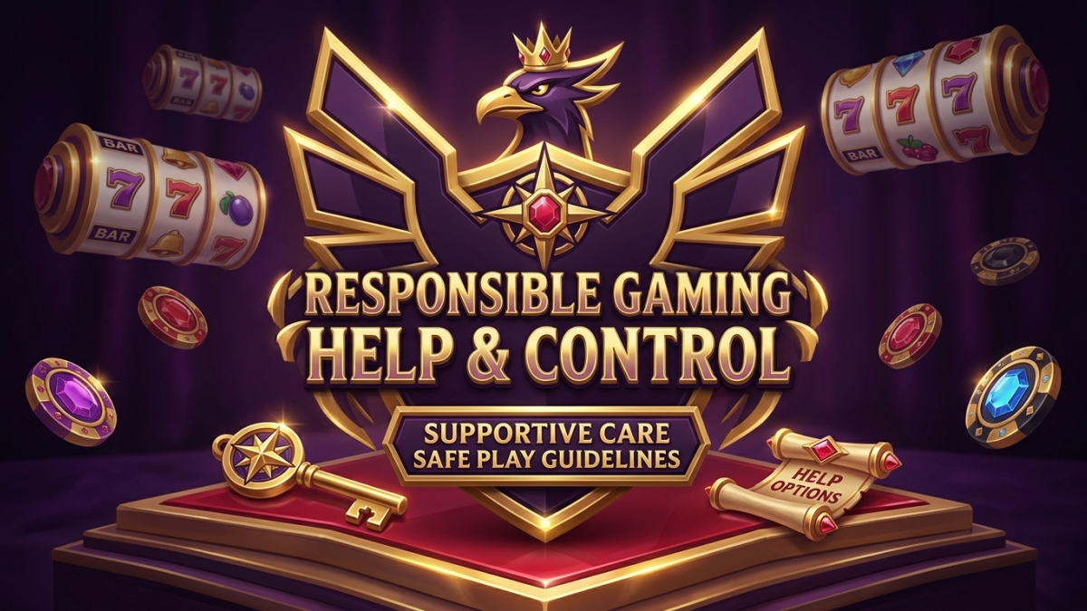 Responsible gambling banner featuring balance and protective measures